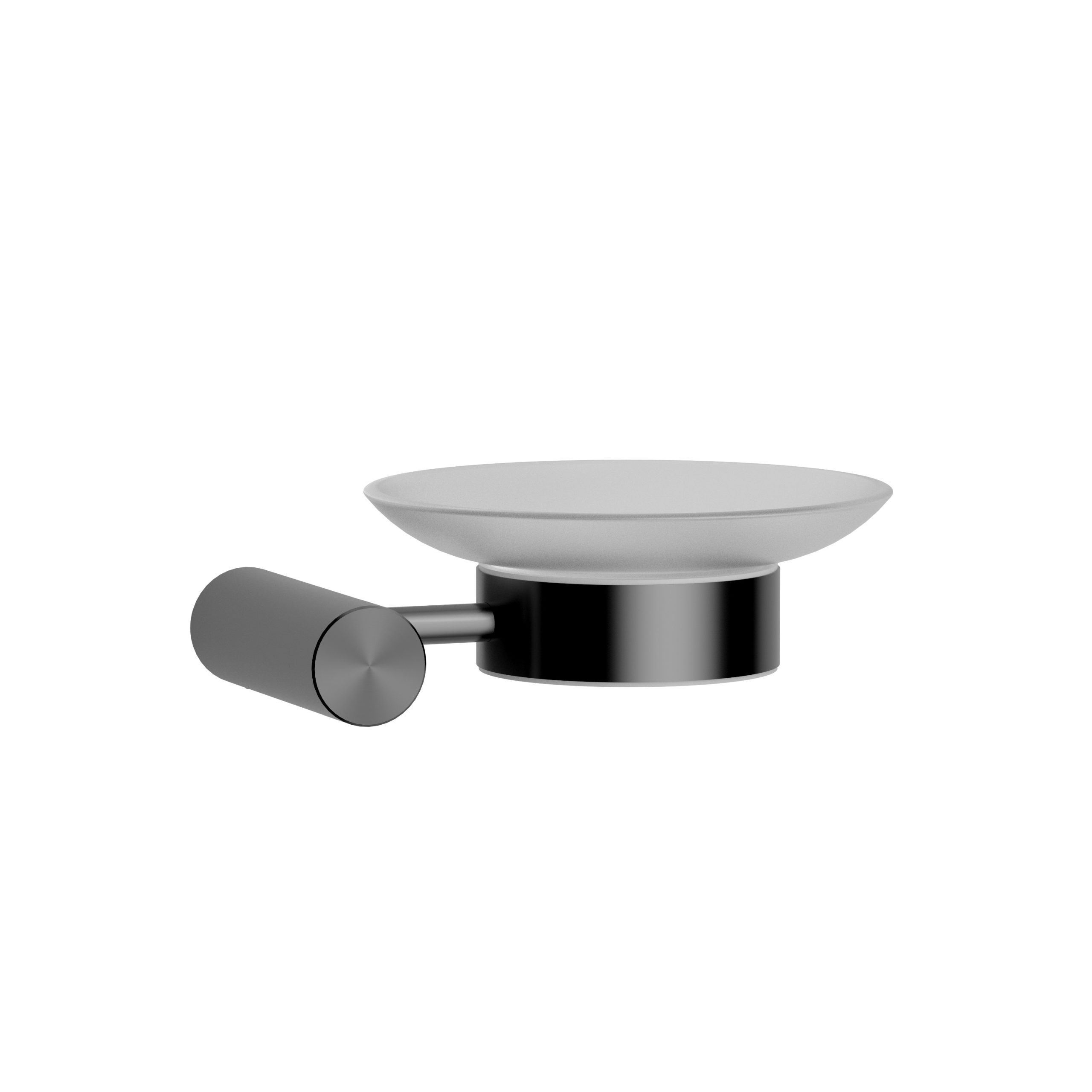 Wellis Ischia fali szappantartó, gun metal WE00197