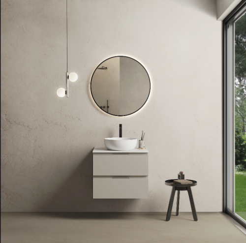 Marmy CODE TOP 60x50 cm pultos függesztett alsószekrény, 2 fiók, laminált  Light Taupe 20 46 22 06 00 75