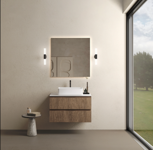 Marmy CODE TOP 80x50 cm pultos fügesztett alsószekrény, 2 fiók, laminált  Brown Oak 20 51 22 08 00 86
