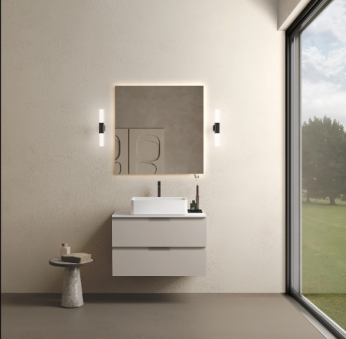 Marmy CODE TOP 80x50 cm pultos fügesztett alsószekrény, 2 fiók, laminált Light Taupe 20 51 22 08 00 75