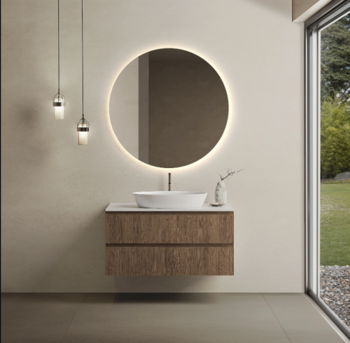 Marmy CODE TOP 100x50 cm pultos függesztett alsószekrény, 2 fiók, laminált Brown Oak 20 51 22 10 00 86