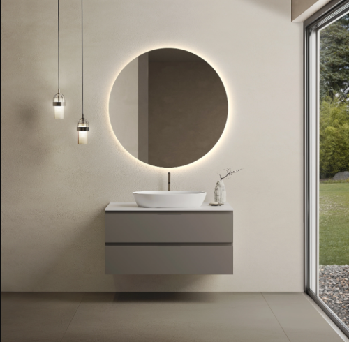 Marmy CODE TOP 100x50 cm pultos függesztett alsószekrény, 2 fiók, laminált Dark Taupe 20 51 22 10 00 74