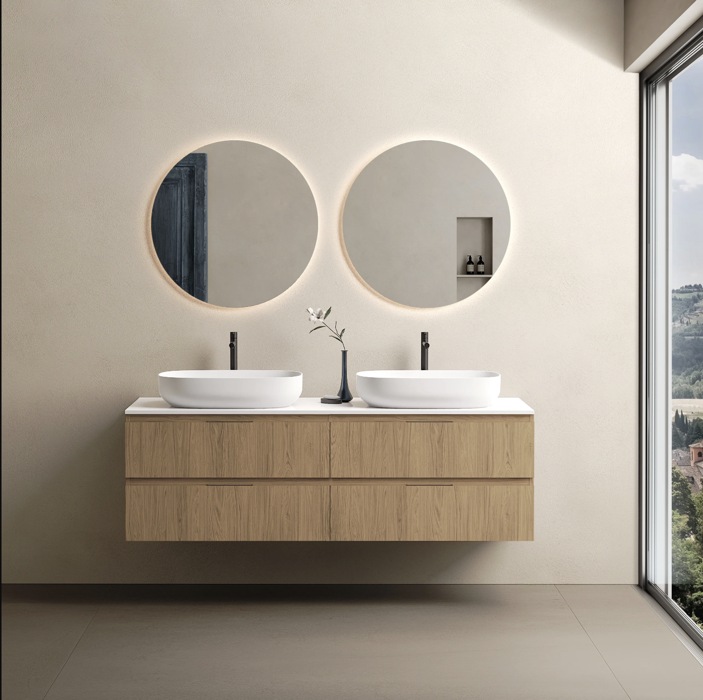 Marmy CODE TOP 160x50 dupla, pultos függesztett alsószekrény, 4 fiók, laminált Honey Oak 20 51 24 16 00 85