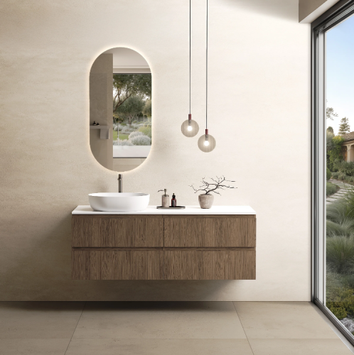 Marmy CODE TOP 140x50 cm balos, pultos függesztett alsószekrény, 4 fiók, laminált Brown Oak 20 46 24 14 13 86