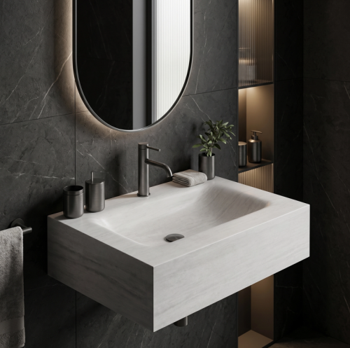 REA Apollo Muralto Roma 70 mosdó 70x50 cm, márvány mintás REA-U9994