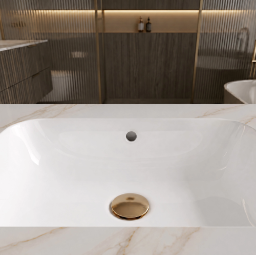 REA Aresa Grey Gold 60 mosdó 60x50 cm, márvány mintás REA-U9976