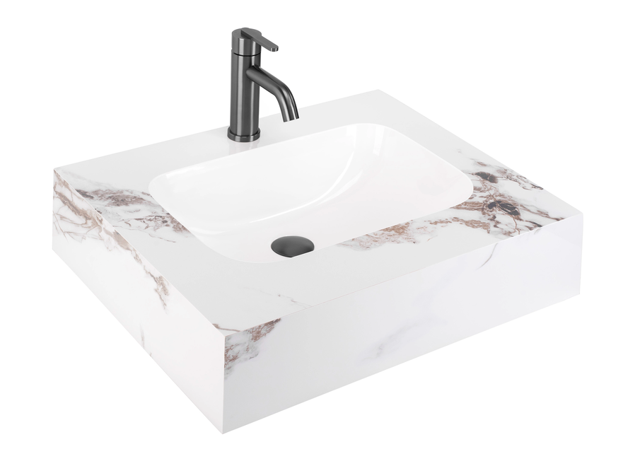 REA Aresa Cold Jade 60 mosdó 60x50 cm, márvány mintás REA-U9975