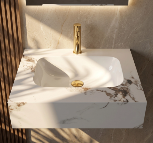 REA Aresa Cold Jade 60 mosdó 60x50 cm, márvány mintás REA-U9975