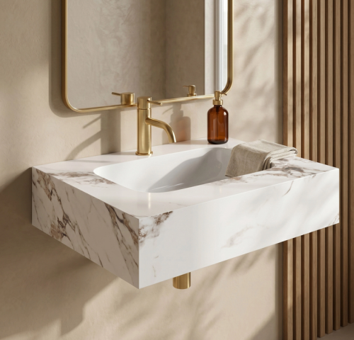 REA Aresa Cold Jade 60 mosdó 60x50 cm, márvány mintás REA-U9975