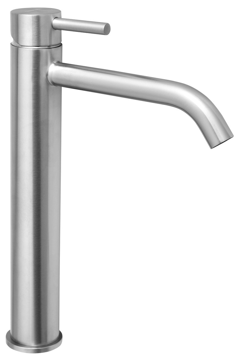 Sapho MINIMAL magasított mosdó csaptelep, matt inox MI506