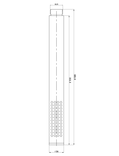 Sapho MINIMAL kézizuhany, matt inox MI597