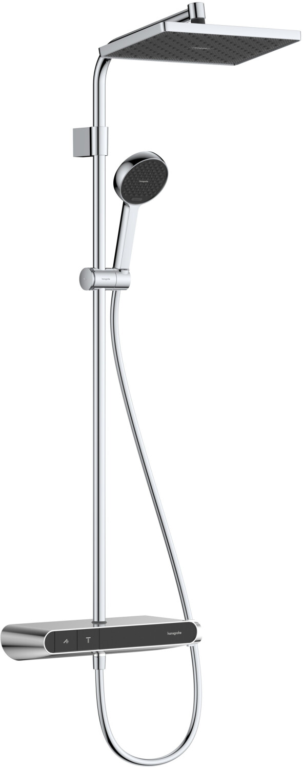 Hansgrohe Activera Q Showerpipe 290/180 1jet EcoSmart+, ShowerTablet Select 360 termosztáttal, króm 28649000