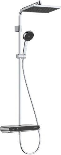 Hansgrohe Activera Q Showerpipe 290/180 1jet EcoSmart+, ShowerTablet Select 360 termosztáttal, króm 28649000