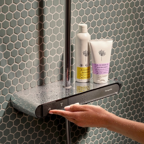Hansgrohe Activera Q Showerpipe 290/180 1jet EcoSmart+, ShowerTablet Select 360 termosztáttal, króm 28649000