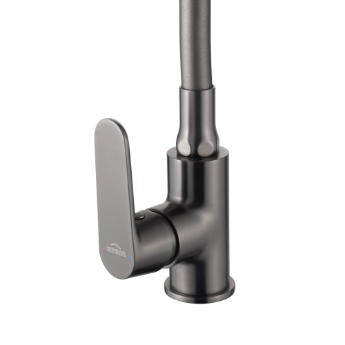 Invena JOGA PLUS konyhai csaptelep, flexibilis kifolyócsővel, grafit BZ-32-P24-L