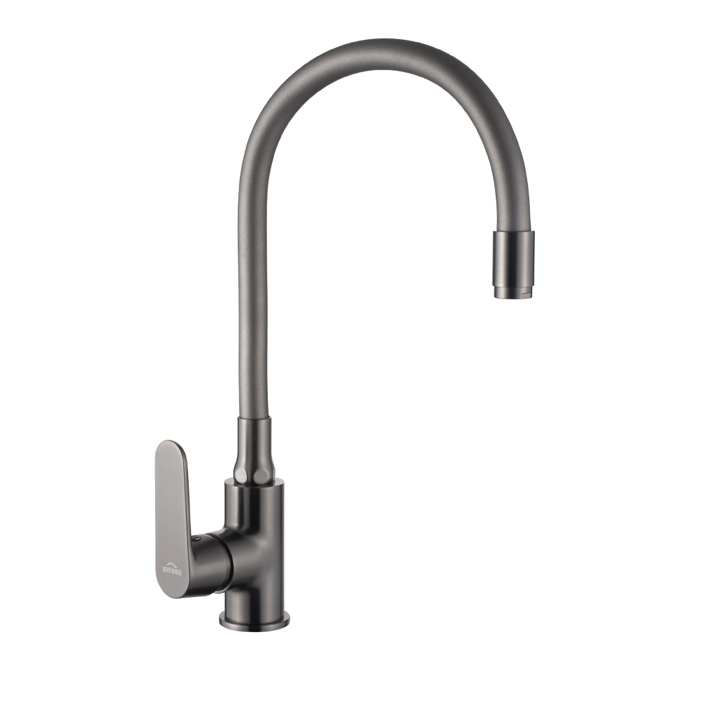 Invena JOGA PLUS konyhai csaptelep, flexibilis kifolyócsővel, grafit BZ-32-P24-L