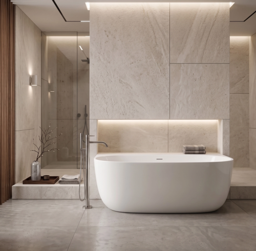 Rea Eris 150x75 cm szabadonálló kád falhoz fehér leeresztővel REA-W4404