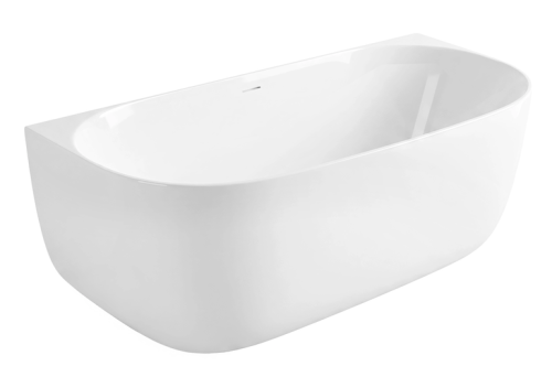 Rea Eris 170x80 cm szabadonálló kád falhoz fehér leeresztővel REA-W4400