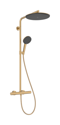 Hansgrohe Raindance Alive S Puro Showerpipe EcoSmart+ Ecostat Element 300 1jet termosztátos zuhanyrendszer, szálcsiszolt bronz 24594140