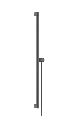 Hansgrohe Unica E Puro 90 cm zuhanyrúd Isiflex 160 cm zuhanycsővel, szálcsiszolt fekete króm 24403340