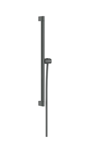 Hansgrohe Unica E Puro 65 cm zuhanyrúd Isiflex 160 cm zuhanycsővel, szálcsiszolt fekete króm 24404340