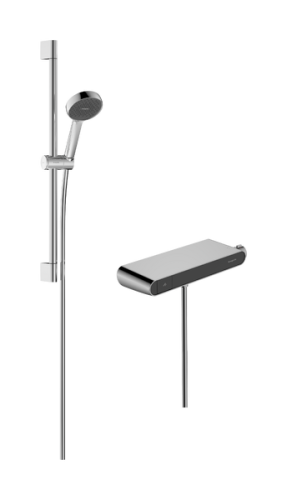 Hansgrohe Activera Select S EcoSmart 95 2jet ShowerTablet Select 360 termosztátos csaptelep zuhanyszettel, króm 28087000