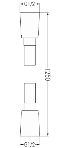 Mexen zuhanytömlő 125 cm, arany 79425-50