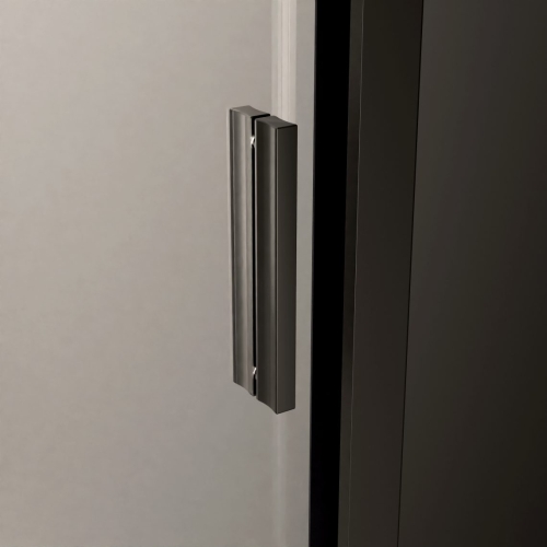 Radaway Alienta Black A 90x90 cm íves zuhanykabin, fekete 10229090-54-01