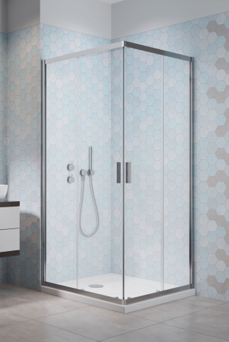 Radaway Alienta D 80x90 cm szögletes zuhanykabin, króm 10258090-01-01