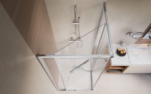 Radaway Alienta SD I 80x80 cm szögletes zuhanykabin, króm 10191880-01-01