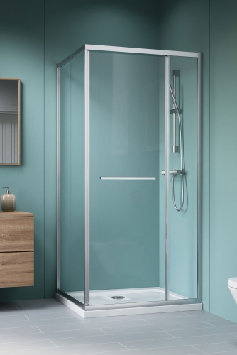 Radaway Alienta SD II 100x80 cm szögletes zuhanykabin, króm 10192180-01-01