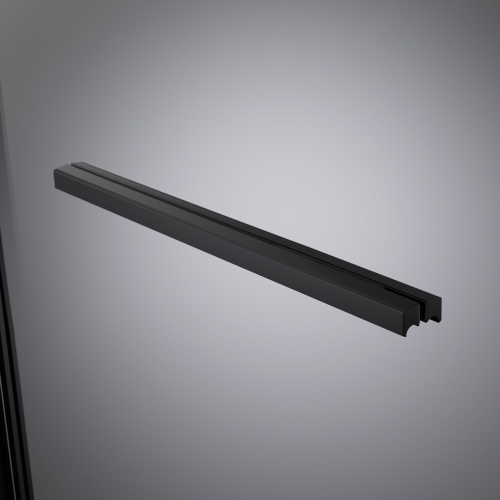 Radaway Alienta Black SD II 90x80 cm szögletes zuhanykabin, fekete 10192980-54-01