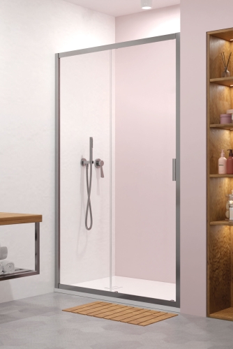 Radaway Alienta DWJ 120 cm zuhanyajtó, króm 10260120-01-01