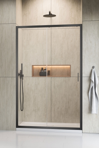 Radaway Alienta Brushed GunMetal DWJ 100 cm zuhanyajtó, szálcsiszolt fegyvermetál 10260100-92-01