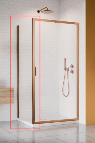 Radaway Alienta Brushed Copper S 80 cm oldalfal, szálcsiszolt réz 10270080-93-01