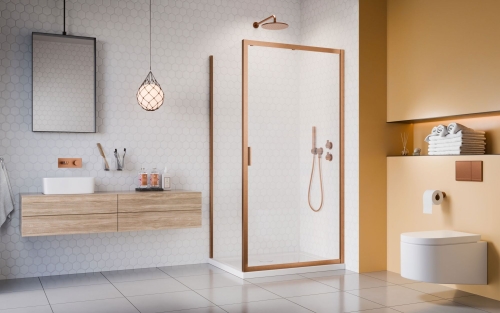 Radaway Alienta Brushed Copper S 80 cm oldalfal, szálcsiszolt réz 10270080-93-01