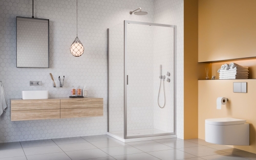 Radaway Alienta Brushed Nickel S 80 cm oldalfal, szálcsiszolt króm 10270080-91-01