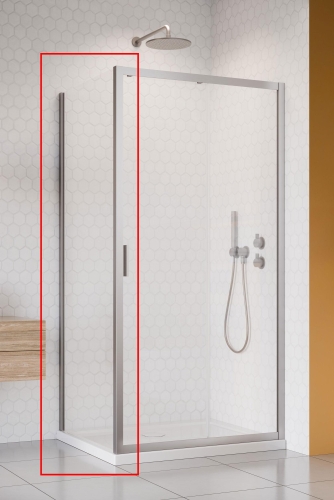 Radaway Alienta Brushed Nickel S 90 cm oldalfal, szálcsiszolt króm 10270090-91-01