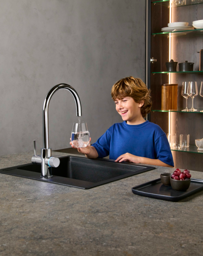 Roca Aquafy Cold- Start-os víztisztítós konyhai csaptelep, króm A5A8B3GC00