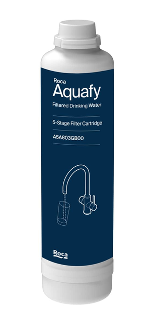 Roca Aquafy 5-lépcsős szűrőrendszer szűrt vizet biztosító konyhai mosogatócsaptelephez A5A803GB00