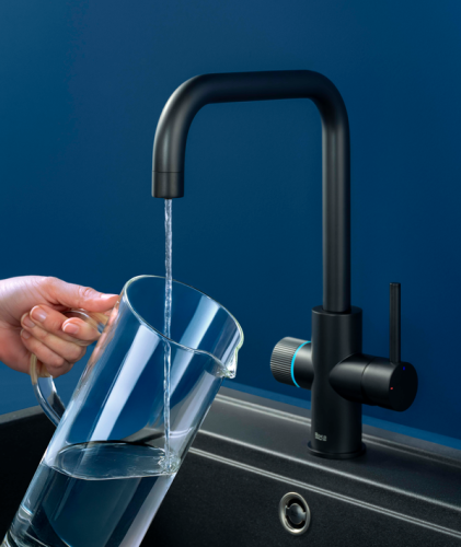 Roca Aquafy Cold- Start-os víztisztítós konyhai csaptelep, matt fekete A5A8C3GNB0