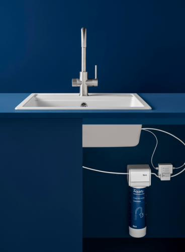 Roca Aquafy Cold- Start-os víztisztítós konyhai csaptelep, szálcsiszolt acél A5A8C3GSM0
