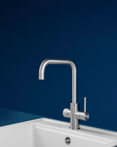 Roca Aquafy Cold- Start-os víztisztítós konyhai csaptelep, szálcsiszolt acél A5A8C3GSM0