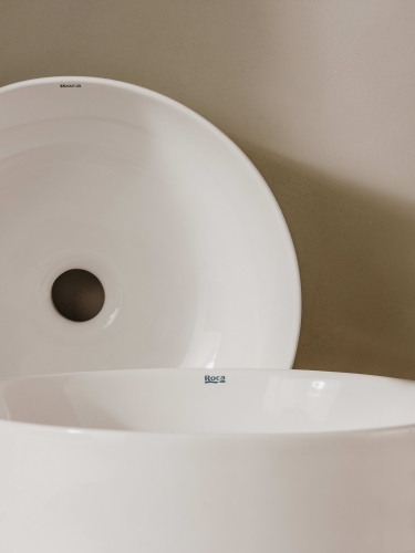 Roca Ona 37 cm pultra ültethető FINECERAMIC mosdó, matt fehér A32768J620