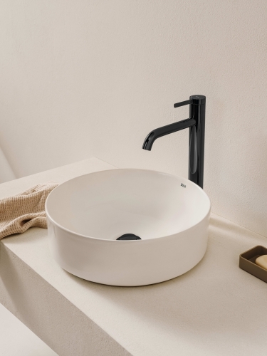 Roca Ona 37 cm pultra ültethető FINECERAMIC mosdó, matt fehér A32768J620