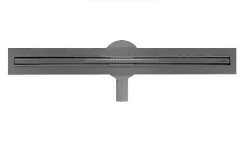 Mexen Flat 360° Slim 50 cm zuhanyfolyóka, szálcsiszolt gun gray 1E41050