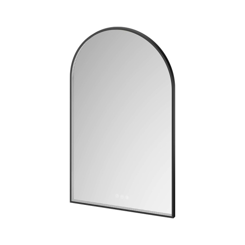Cersanit CREA II 50x80 cm tükör LED világítással, matt fekete S1058-037