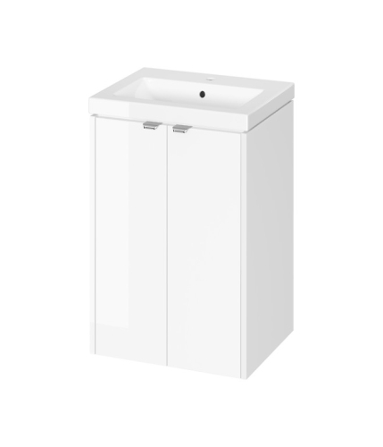 Cersanit OVIDA 50 cm alsószekrény mosdóval, fényes fehér S4047-001