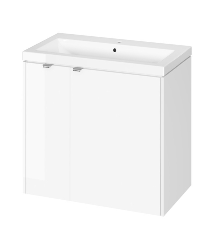 Cersanit OVIDA 80 cm alsószekrény mosdóval, fényes fehér S4047-003