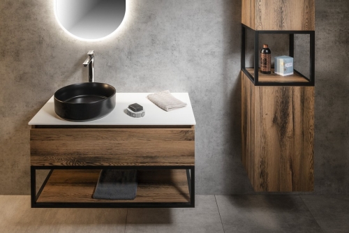 Sapho SKARA 101 cm Rockstone pult, matt fehér CG029-0101